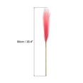 thumbnail image 2 of Unique Bargains 8Pcs Faux Pampas Grass 35.4' Tall 9 Branches Artificial Reed Fluffy Stems for Home Kitchen Vase Pink, 2 of 7
