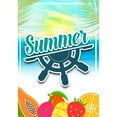 thumbnail image 2 of America Forever Summer Fruit Tropical Beach Garden Flag 12.5 x 18 inches Papaya Strawberry Lemon Palm Leaves Paradise Island Double Sided Seasonal Yard Outdoor Decorative Coastal Garden Flag, 2 of 5