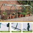 thumbnail image 4 of WJSP Mini Greenhouse Clear 106"L x 36"W x 36"H 2-Layer PVC Cover UV Protected for Patio Garden, 4 of 5