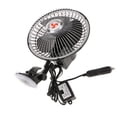 thumbnail image 2 of Ventilador Eléctrico Del Sistema de Enfriamiento Del Camión Del Vehículo Del Coche de 6 '' 12V 8W Encendedor de Cola Ventilador del parabrisas del coche, 2 of 8