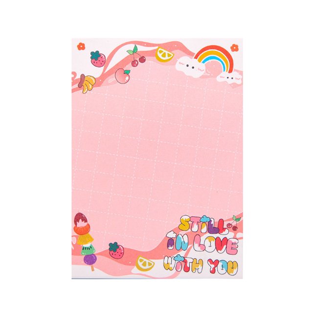 CAROOTU Self Sticky Notes Colorful Creatives Tearable Self-Stick Pad Notes for Office School Home New