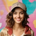 thumbnail image 4 of Dalix Espresso Martini Embroidered Cap Cotton Baseball Cute Cool Dad Hat Womens in Khaki, 4 of 5