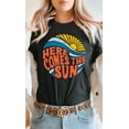 thumbnail image 5 of Here Comes The Sun Circle Graphic Tee T-Shirt PLUS, 5 of 10