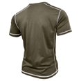 thumbnail image 4 of fatyb Men's Casual Shirts Short Sleeve Button T-Shirts Lightweight Pullover Summer Basic Tee for Men, 4 of 5