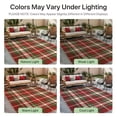 thumbnail image 5 of DEORAB Outdoor Rugs 4'X6' Chenille Patio Rug Three-Layer Material Imitation Silicone Spot Molding Camping Outside Rv Mat Red & Green, 5 of 7
