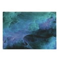 thumbnail image 1 of Fractal Cutting Board, Surreal Color Tone Effects Featured Blurred Dark Fantasy Cyberspace Plasma Theme, Decorative Tempered Glass Cutting and Serving Board, Large Size, Blue, by Ambesonne, 1 of 1