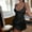 Black, variant on Sakmal Cozy Chemise Nightgowns Women See Through Spaghetti Straps Black Lightweight Moomoo Dress Lace Scoop Neck Short Sleeveless Chemises S-3XL