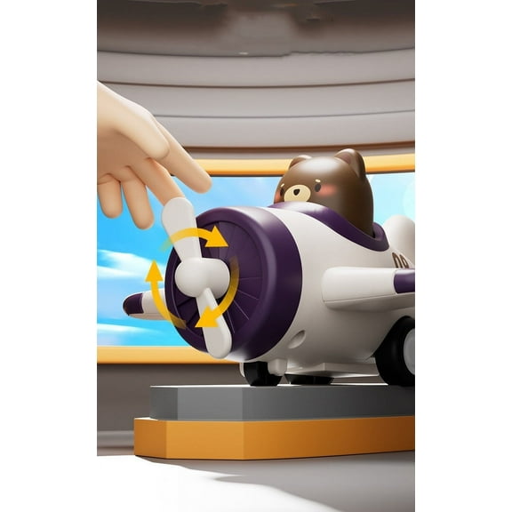 IGEED Airplane Toy Car Boys and Girls Press Childrens Puzzle Toys, Airplane Modeling Cars for Toddlers 1-3, Press and Go Car Toys,1 pcs