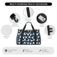 thumbnail image 4 of Xecao Swan Pattern ​Lightweight Crossbody Weekender Bag Mesh Side Pockets Padded Handles Sports Outdoor Gear Organizer, 4 of 7