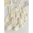 thumbnail image 2 of Zhengup Women's 5 Pairs Bow Lace Ruffled Ankle Socks, 2 of 4
