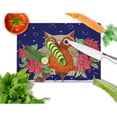 thumbnail image 2 of Caroline's Treasures Whose Happy Holidays Owl Glass Cutting Board Large, 2 of 2
