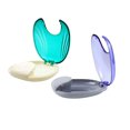 thumbnail image 2 of EeaseCA Dental Braces Storage Box Case Holder False Teeth Transparent Teeth Retainer Case (Blue), 2 of 8