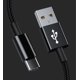 thumbnail image 2 of Cable de carga USB de nailon tipo C a A, compatible con Kurdene DBK05/S8, Ltinist BX29/BX27, Occiam T9/T17 y Tribit., 2 of 3