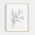thumbnail image 2 of Minimalist Flower Line Drawing - Line Drawing Line Art Botanical Minimalist Black and White Nature Floral Modern Art Unframed Wall Art Print 5 x 7 inches, 2 of 4