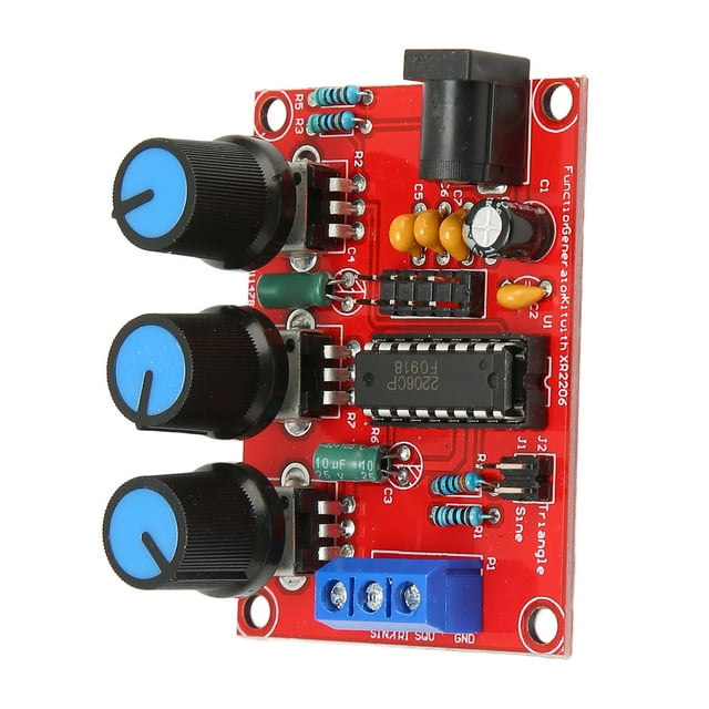 Signal Generator DIY Kit, XR2206 Function Signal Generator Sine Square High Resolution With Case For Many Kinds Of Generators