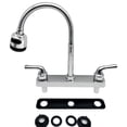 thumbnail image 1 of Mistaha 360 Degree Rotating RV Kitchen Faucet with Dual Handle Design - Stainless Steel Material, Flexible Spout, Two Water Flow Modes - Easy Installation, Ideal for Campers and Motorhomes, 1 of 6