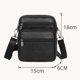 thumbnail image 2 of Bolsos Cruzados Bolso multifuncional para hombre con cinturón, bolso cruzado de piel de vaca para el trabajo (negro) Tmvgtek Para Estrenar, 2 of 6