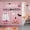 Halloween Pink 02, variant on Cute Ghost Spider Web Pumpkin Shower Curtain,Kids Cartoon Style Decorative Bath Curtain,Pink Halloween Home Bathroom Decor Polyester Fabric Waterproof 72 x 84 Inches