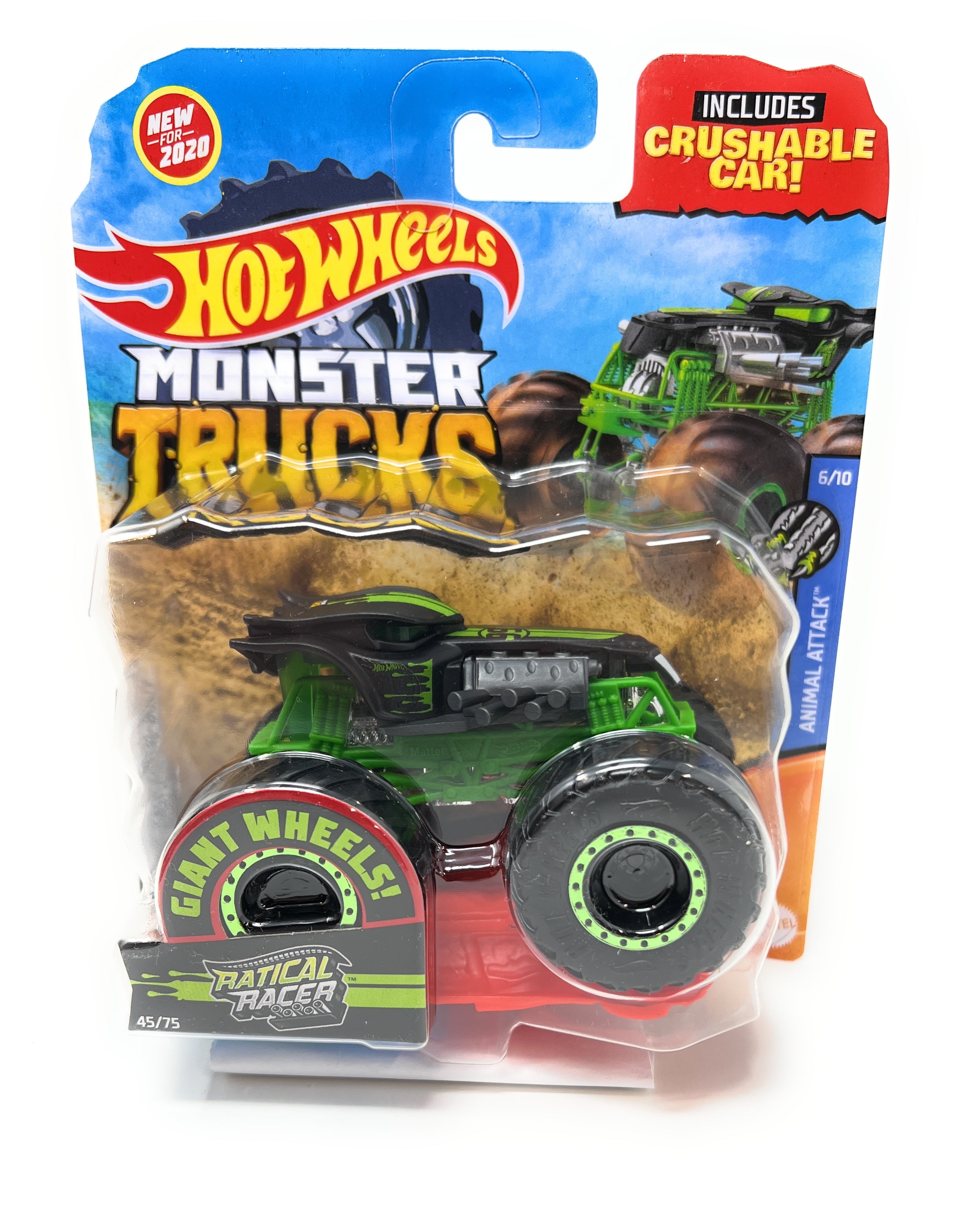 Hot Wheels Monster Trucks Ratical Racer 164 Diecast Car 2-Pack Mattel Toys  - ToyWiz