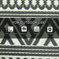 thumbnail image 6 of Barara King Rug,Non Slip Rugs,Indoor Door Mat,Reversible Outdoor Rug Carpet RV Camping Rugs with Carry Bag, 9' x 18', Gray & Cream White Boho, 6 of 11