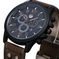 thumbnail image 2 of Ausyst Men's Watch Military Leather Date Quartz Analog Men's Quartz Wrist Watches Watches for Men, 2 of 2