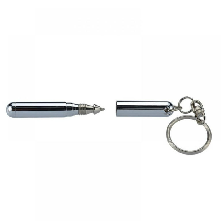 Stainless Steel Telescopic Pen KeyRing Telescoping Ballpoint Pens