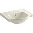 thumbnail image 1 of Kohler K-5247-8 Veer 21" Pedestal Bathroom Sink - Almond, 1 of 3