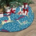 thumbnail image 3 of FMSHPON Christmas PatternReindeer Xmas Christmas Tree Skirt Stand Mat for Holiday Party Decoration Indoor Outdoor 48 inches, 3 of 3