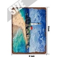 thumbnail image 5 of Moon Hill Flower Cloud Natural Landscape Retro Aluminum Sign 12x16 in Metal Tin Sign Nature Wall Decor Rustic Beach Art for Wall for Cafes Club Pub Wall Sign Gifts, 5 of 6