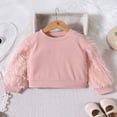 thumbnail image 4 of PENGXIANG Ensemble de Jupe en Peluche Rose à Manches Longues et Col Rond pour Filles, 4 of 8