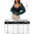 thumbnail image 5 of Cardigan Shrugs for Women Bolero Long Batwing Sleeve Sweaters Open Front Casual Knitted Sweaters, 5 of 5