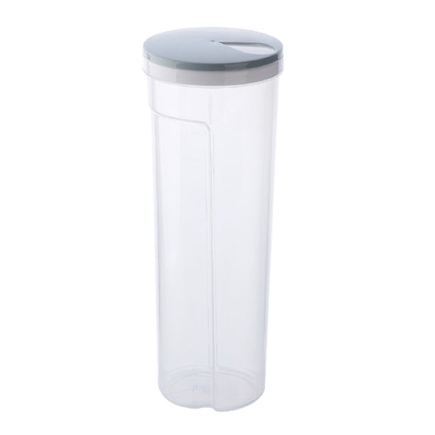 Toystoory Caja de almacenamiento de plástico transparente para el hogar, contenedor de botellas de comida para fideos espaguetis Organizadores de utensilios de cocina