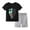 Black, variant on Boy Clothes Baby Toddler Boys Set Child Kids Summer Cotton Cartoon Printed Sleeveless Beach 1t 2t 3t 4t 5t 6t Outfits Tank Tops And Shorts With Pockets 2 Piece