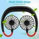 thumbnail image 3 of Portable Hanging Neck Fan, Personal Hands-Free Fan Neck Fan, 3 Speed USB Rechargeable Portable Fan, Mini Neck Fan(Black), 3 of 5