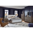 thumbnail image 6 of Magnussen Home Westbourne Dark Umber Queen Upholstered Panel Bed, 6 of 9