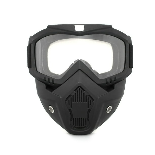 Casco De Gafas De Motocicleta Con Protector Facial Gafas De Protección Ocular A Prueba De Viento Para Montar Al Aire Libre