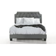 thumbnail image 4 of Belle Isle Furniture  Regal Tufted Queen Size Bed with USB Power Connection - Grey, 4 of 7