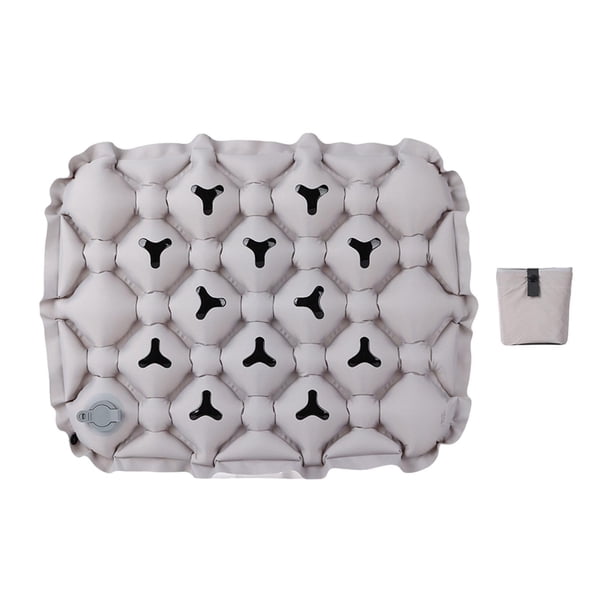 Cojín de asiento inflable Almohadilla de aire para sentarse Impermeable Versátil Cómodo con Gris