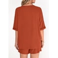 thumbnail image 3 of Shine Up Womens 2 Piece Sets Casual Short Sleeve Tops and Shorts Outfits Summer Lounge Set, 3 of 3