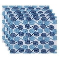 thumbnail image 2 of Simply Daisy 18" x 14" Rip Curl Geometric Print Placemat, Set of 4, 2 of 4