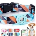 thumbnail image 1 of Collar De Gato -M-Azul Claro Impresión Digital Airtag Collar De Gato Soporte De Etiqueta De Aire Hebilla De Seguridad,Collar De Gato Personalizado Rojo Verde, 1 of 5