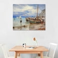 thumbnail image 2 of Nawypu Giovanni Boldini, Return of The Fishing Boats, Étretat, Art Print, Vintage Art, Canvas Poster Wall A Canvas Art Poster And Wall Art Picture Print Modern Family Bedroom Decor Posters, 2 of 4