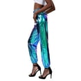 thumbnail image 4 of Women´s Street Dance Party Cargo Pants Glittering Pants, Punk Hip Hop Trousers High Waist Jogging Bottoms Pocket, 4 of 6