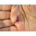 thumbnail image 6 of 1.80CT NATURAL BRIGHT PEAR SHAPED PINK SAPPHIRE PENDANT MASONIC DROP 14KT, 6 of 6
