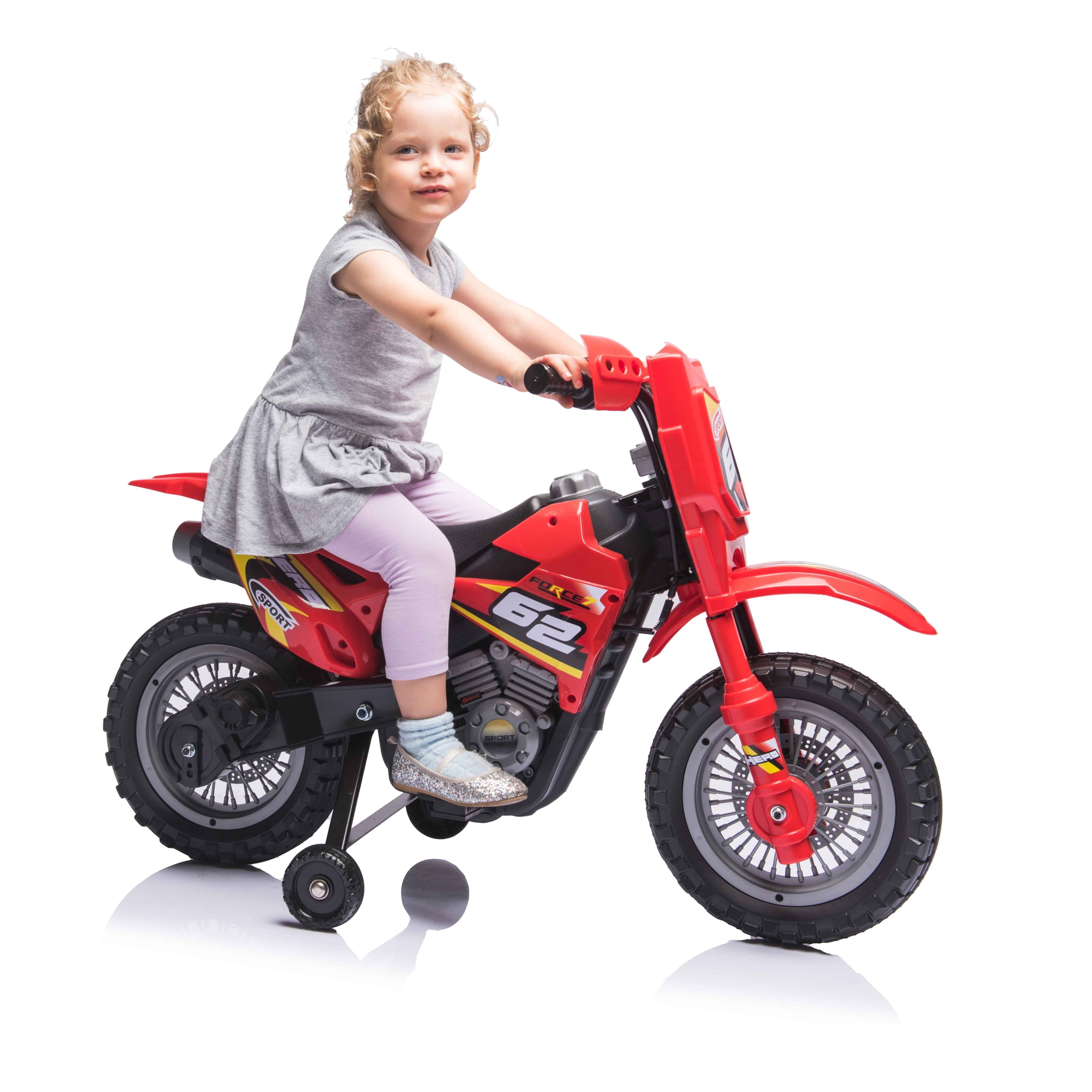 Blazin' Wheels Red 6V Dirt Bike - Battery Operated Rideon - Unisex Item, Ages 3 Years and up