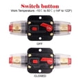 thumbnail image 4 of Disjoncteur de Bateau Protecteur d'Électricité Marine Portable Support de Fusible Manuel d'Urgence Réinitialisation Support de Fusible de Camion, 150A, 4 of 9