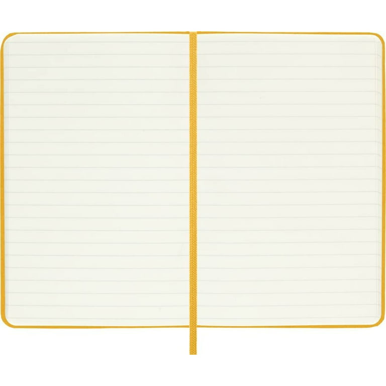 Moleskine Classic Notebook, Pocket, Ruled, Orange Yellow, Silk Hard Cover  (3.5 x 5.5) (Hardcover)