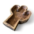 thumbnail image 3 of Large Wood Cactus Dough Bowl Or Wall Hanging, 3 of 7