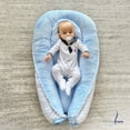 thumbnail image 2 of Cuna Nido Portátil Memory Foam Colecho Bebé Color Azul, 2 of 8