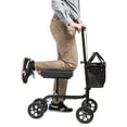 Equate Folding Knee Walker with Storage Bag, Crutch Alternative for